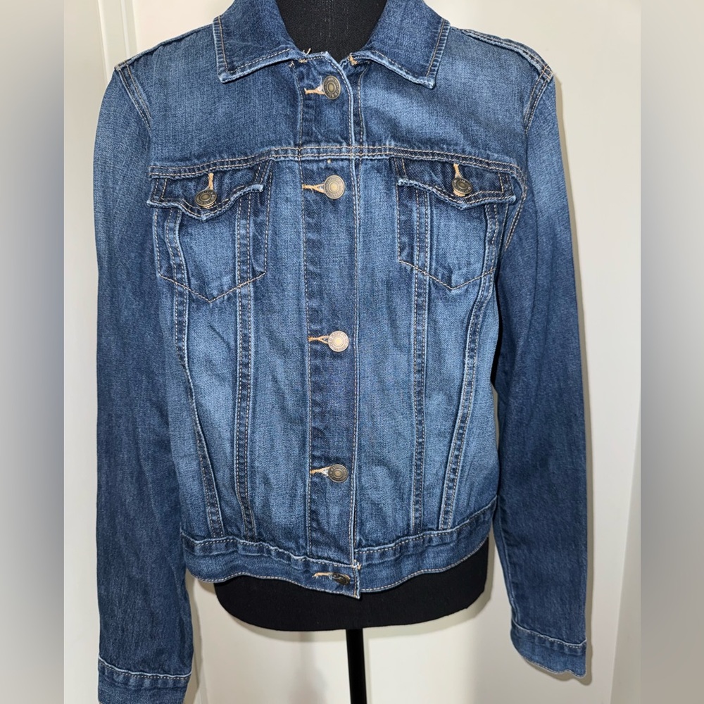 Size L - Classic Blue Denim Jacket by Old Navy